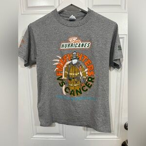 Team Hurricanes Firefighters vs Cancer Event Tee Small Gray